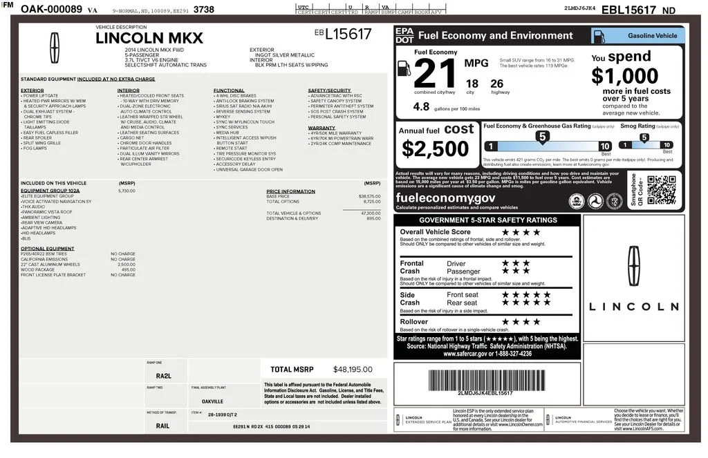 Used 2014 Silver Lincoln Base image 6