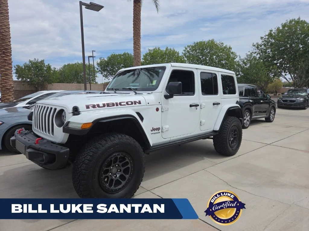 Certified Used 2021 White Jeep Unlimited Rubicon image 1