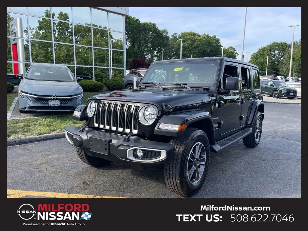 Used 2023 Black Jeep Sahara image 1