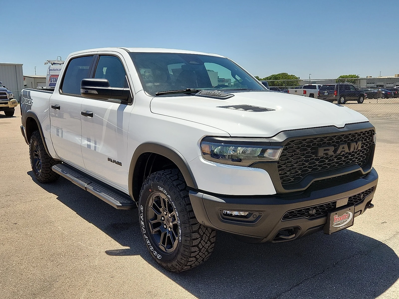 New 2026 Bright White Clear-Coat  Paint Ram REBEL CREW CAB 4X4 5