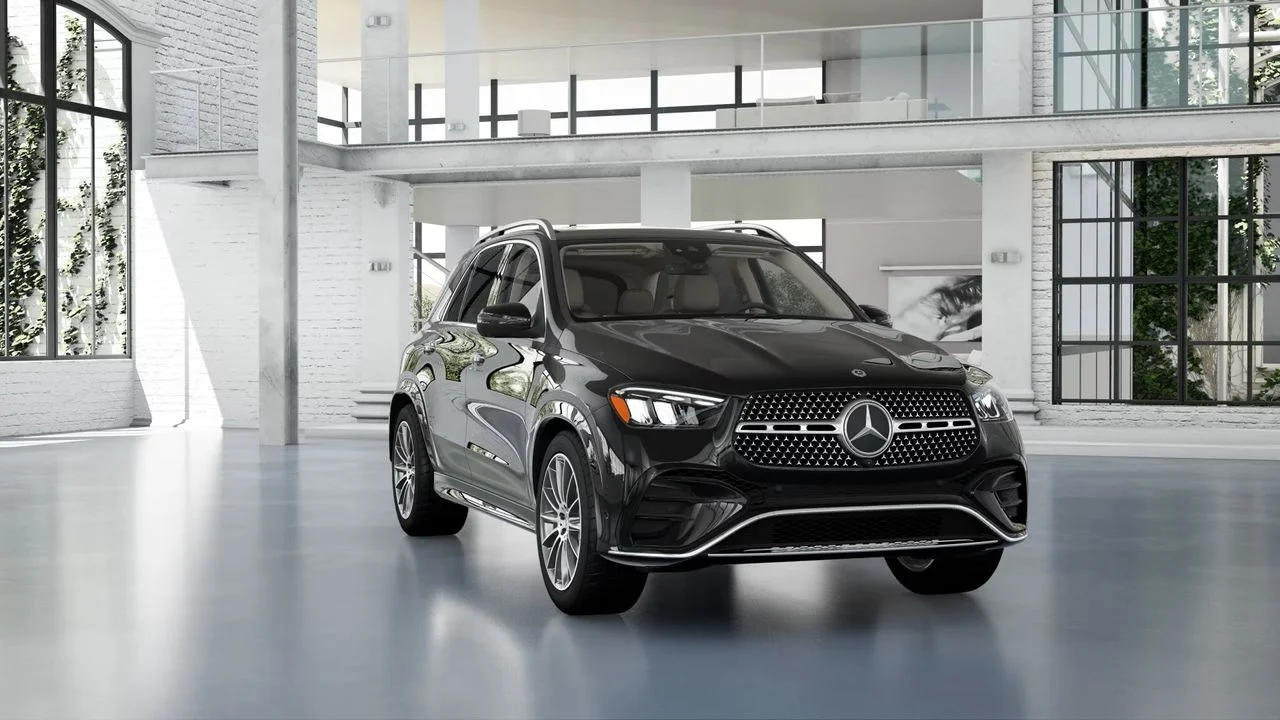 Certified Used 2024 Black Mercedes-Benz 350 4MATIC® AMG Line Package image 1