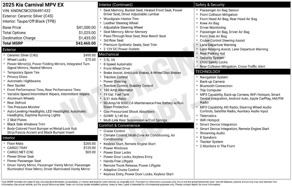 Used 2025 White Kia EX image 2