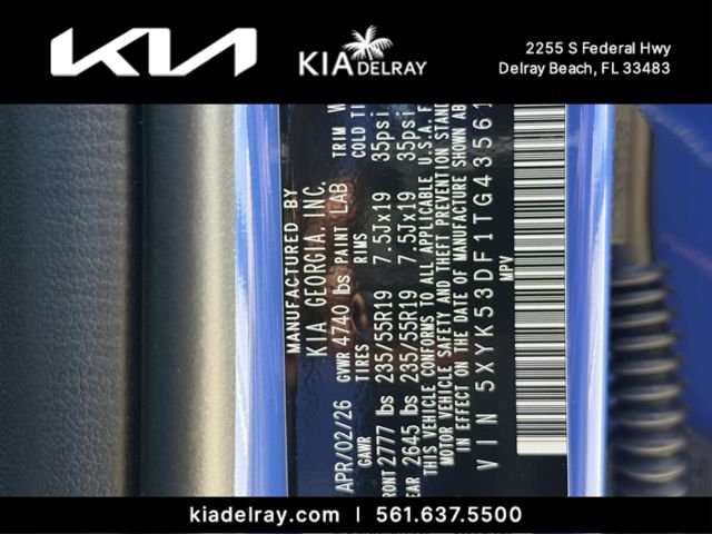 New 2026 Nebular Blue Kia SX Prestige image 34