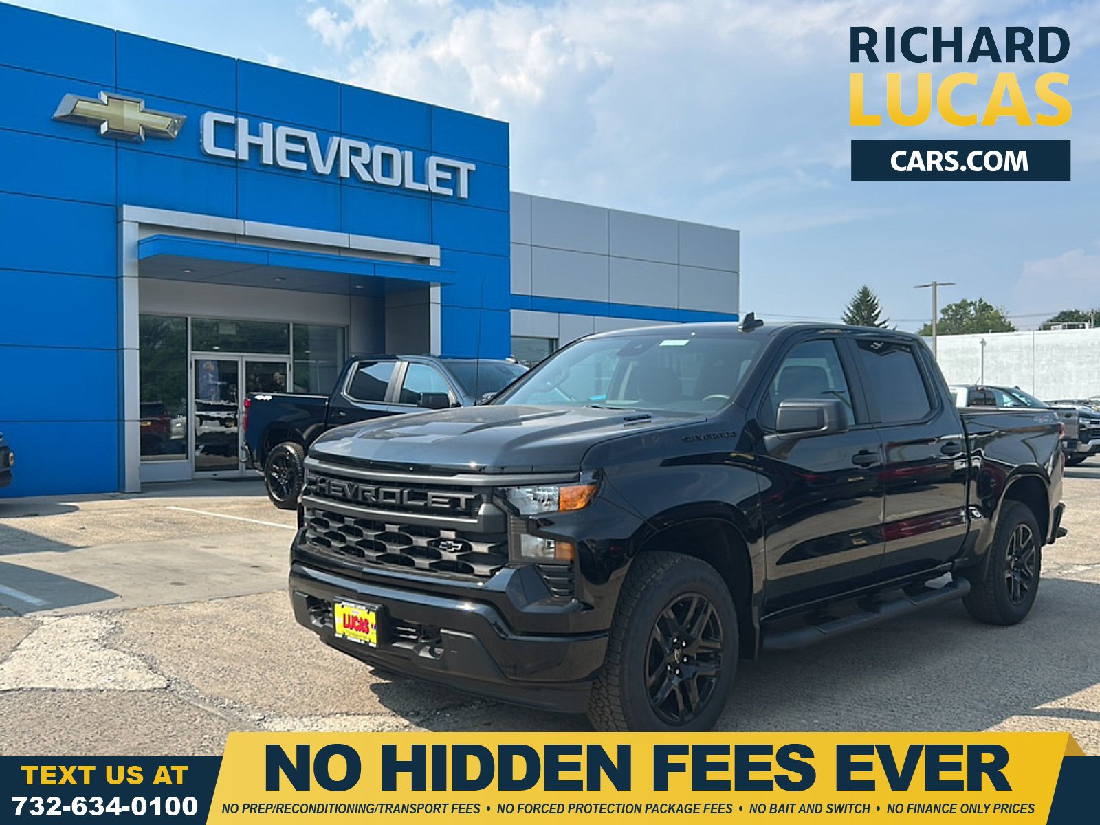 Black 2026 Chevrolet Silverado 1500 Pickup Truck Four-Wheel Drive 