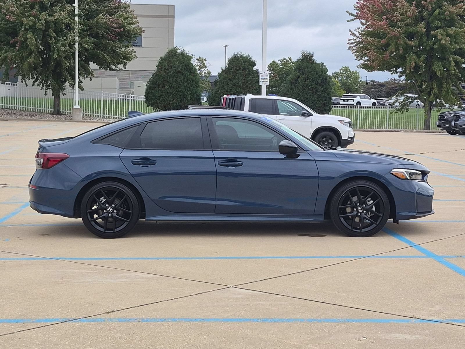 Certified Used 2025 Blue Lagoon Pearl Honda Sport Sedan image 6