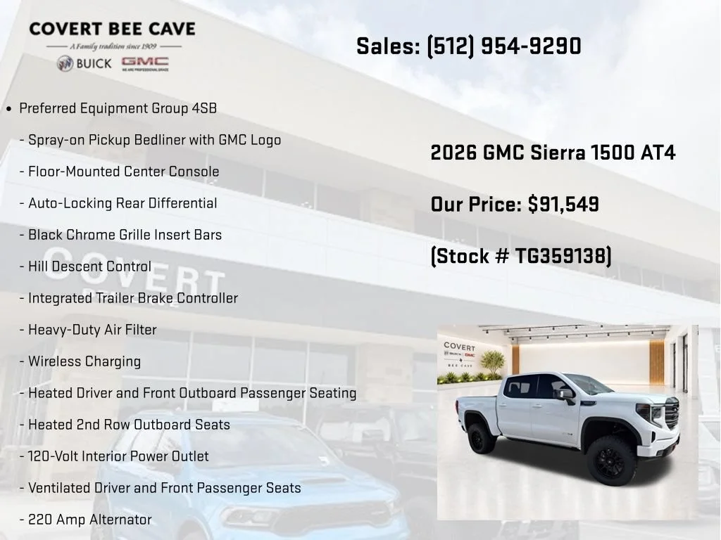 New 2026 Summit White GMC AT4 image 13