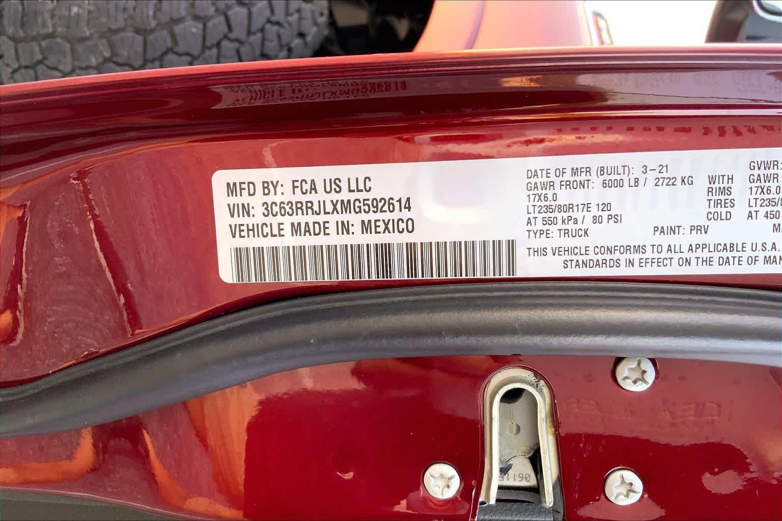Used 2021 Delmonico Red Pearlcoat Ram Laramie image 29
