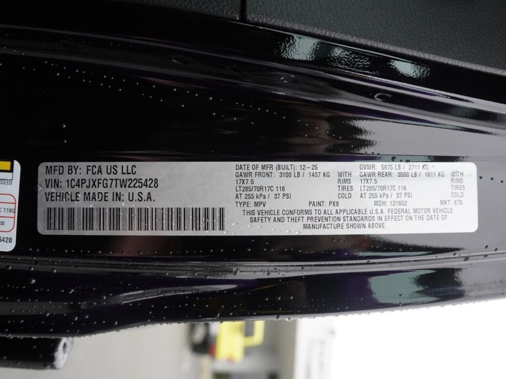 New 2026 Black Clear-Coat Exterior Paint Jeep Rubicon image 29