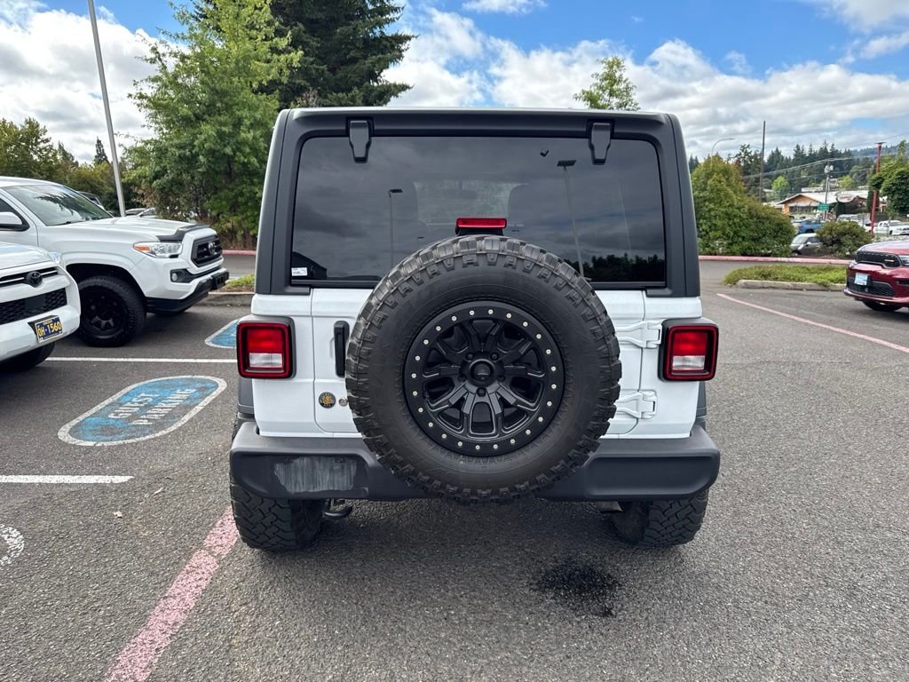 Used 2020 Bright White Clearcoat Jeep Unlimited Sport S image 7