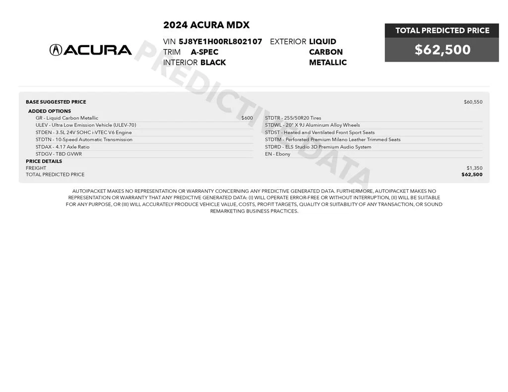 Certified Used 2024 Gray Acura A-Spec image 2