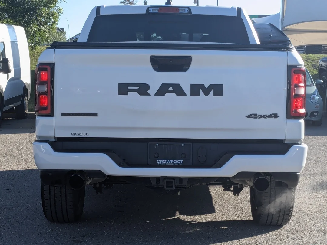 Used 2025 White RAM Big Horn Night Crew - - 4x4 - Night Edition - Big Horn Level II - Tonneau Cover & More! image 7