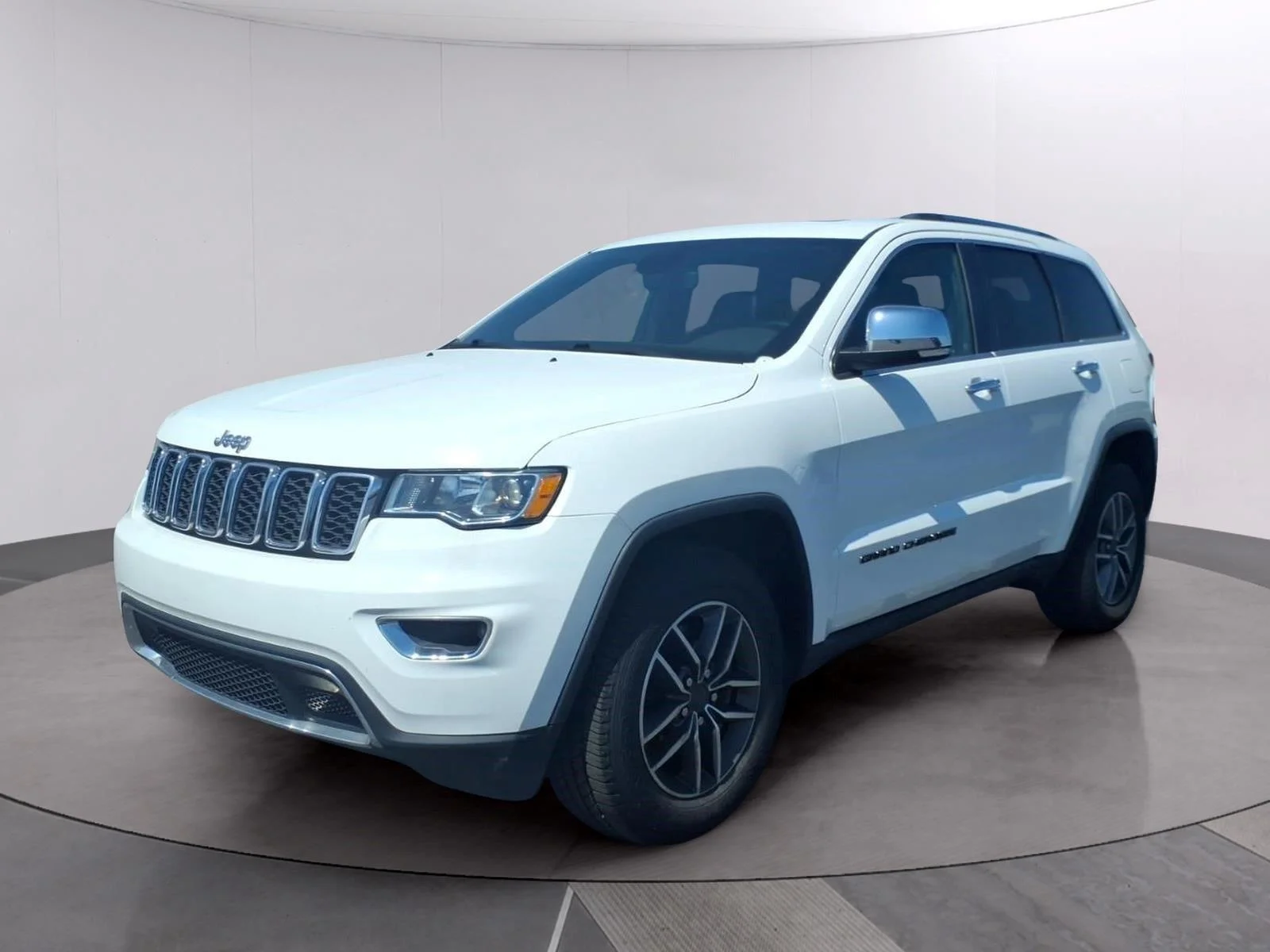 Used 2021 Bright White Clearcoat Jeep Limited image 1
