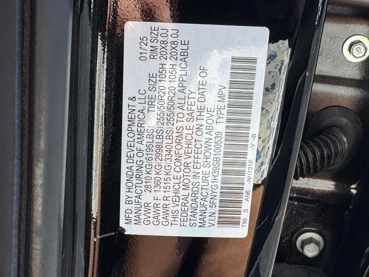 Used 2025 Crystal Black Pearl Honda Sport image 28