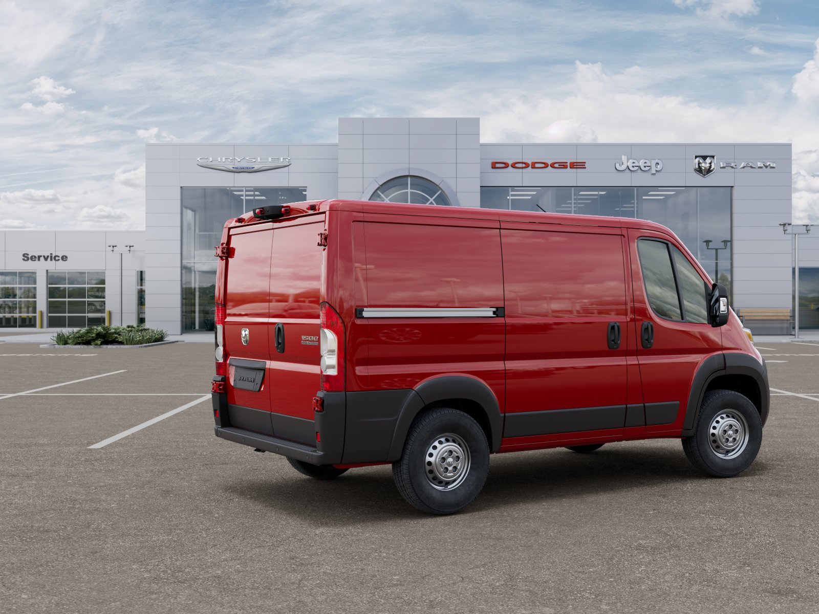 New 2026 Flame Red Clear-Coat Exterior Paint Ram Low Roof image 30