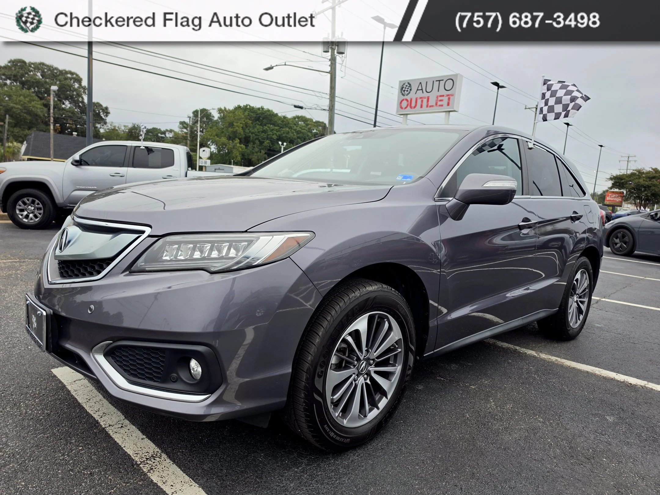 Used 2017 Modern Steel Metallic Acura Advance Package image 1