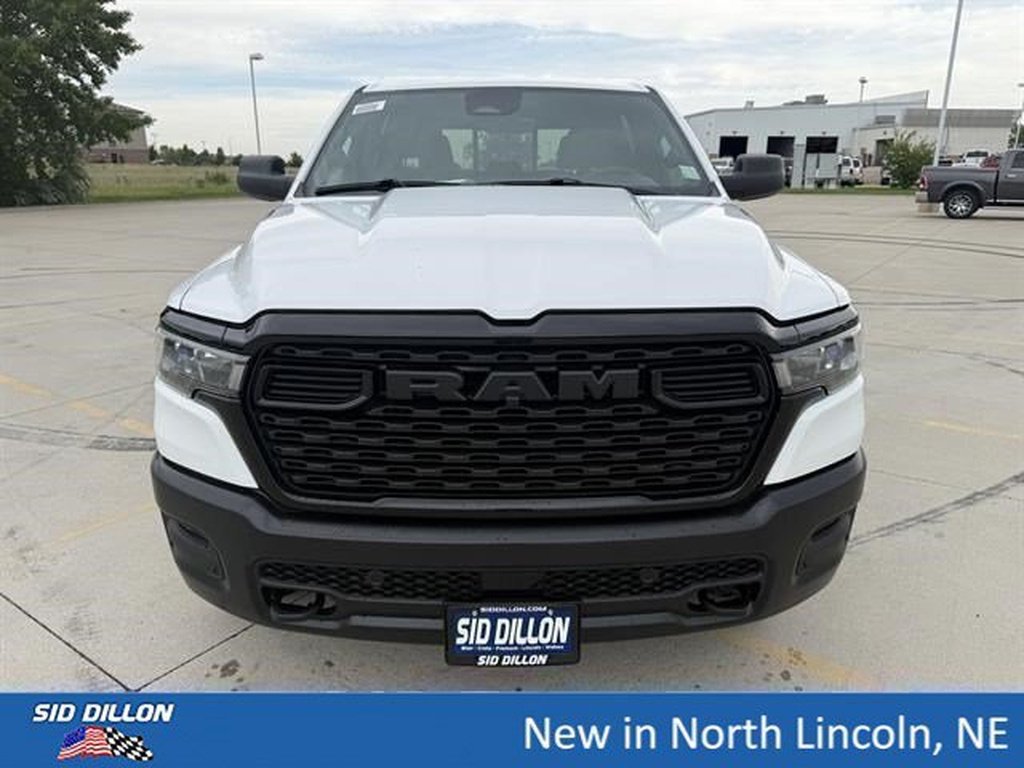 New 2026 Bright White Clear-Coat Exterior Paint RAM Warlock Crew Cab 4x4 5