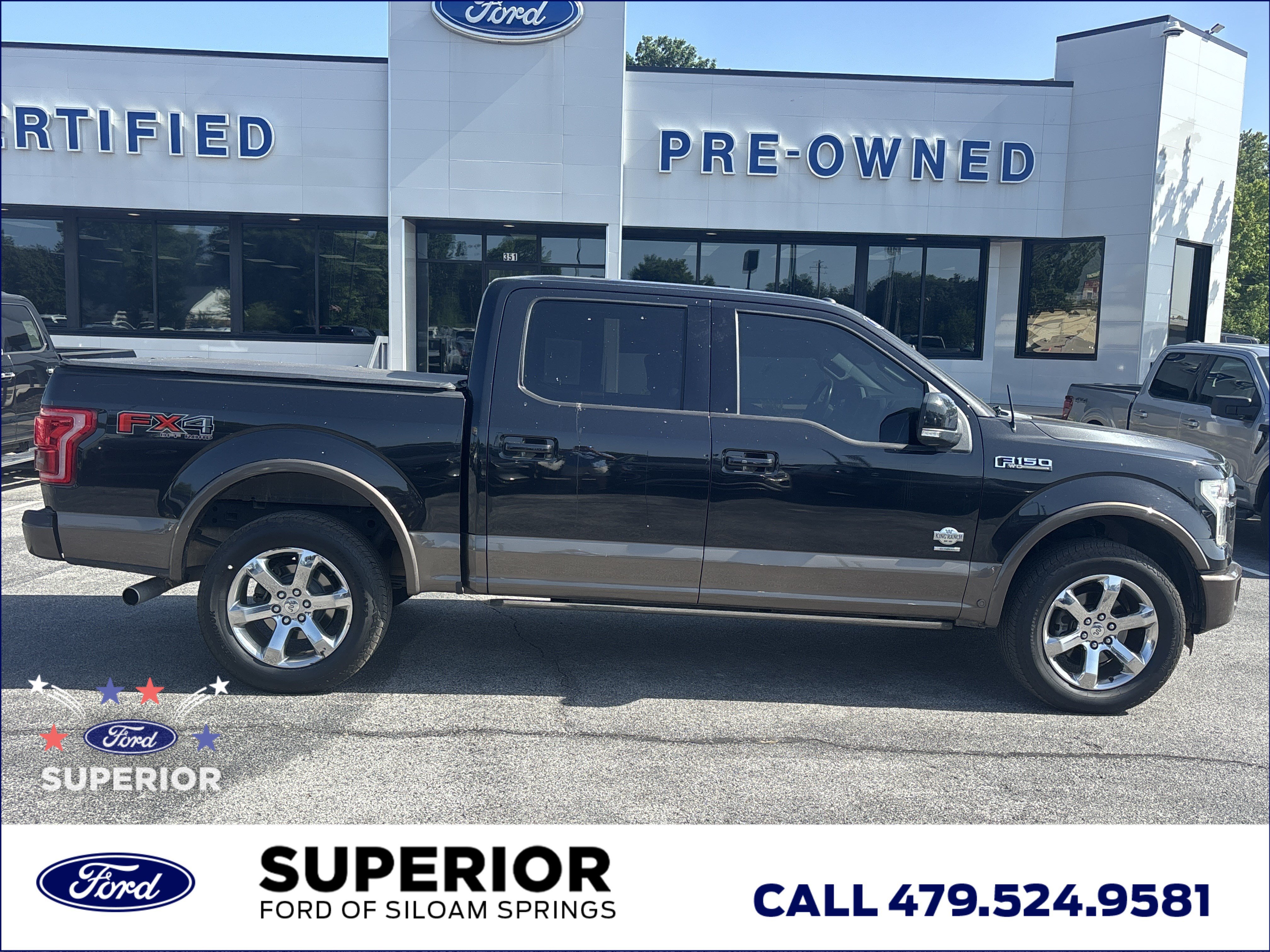 Used 2015 Tuxedo Black Metallic Ford King Ranch 4WD image 2