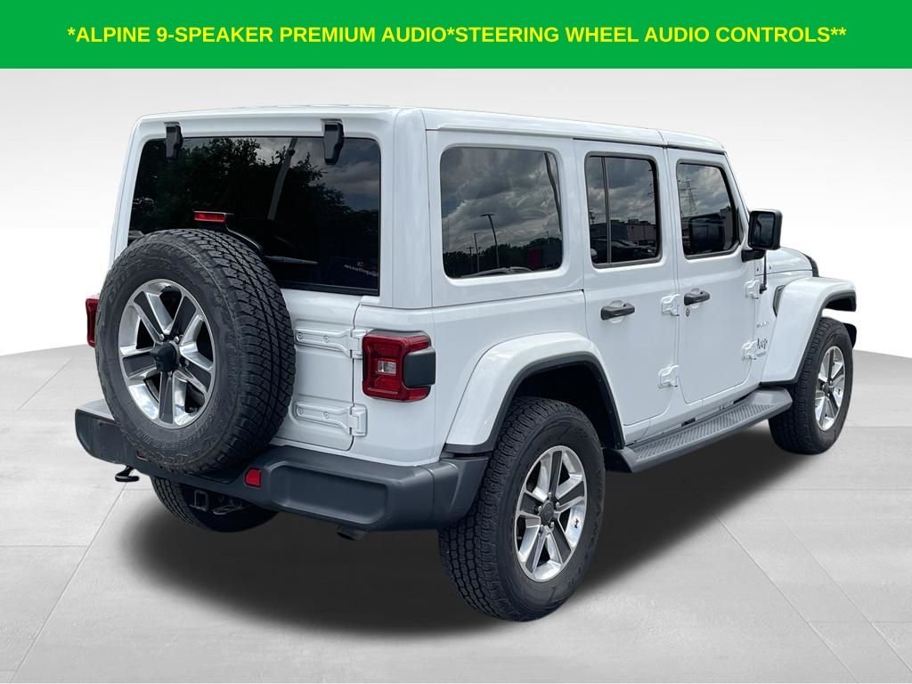 Used 2019 Bright White Clearcoat Jeep Unlimited Sahara image 7
