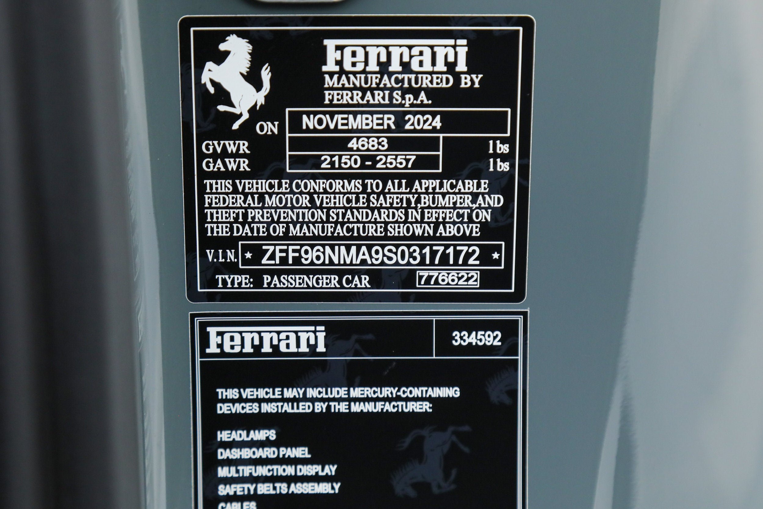 Certified Used 2025 Grigio Medio Ferrari  image 58