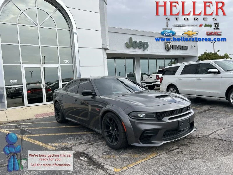 Used 2023 Granite Crystal Metallic Clearcoat Dodge R/T Scat Pack Widebody image 1