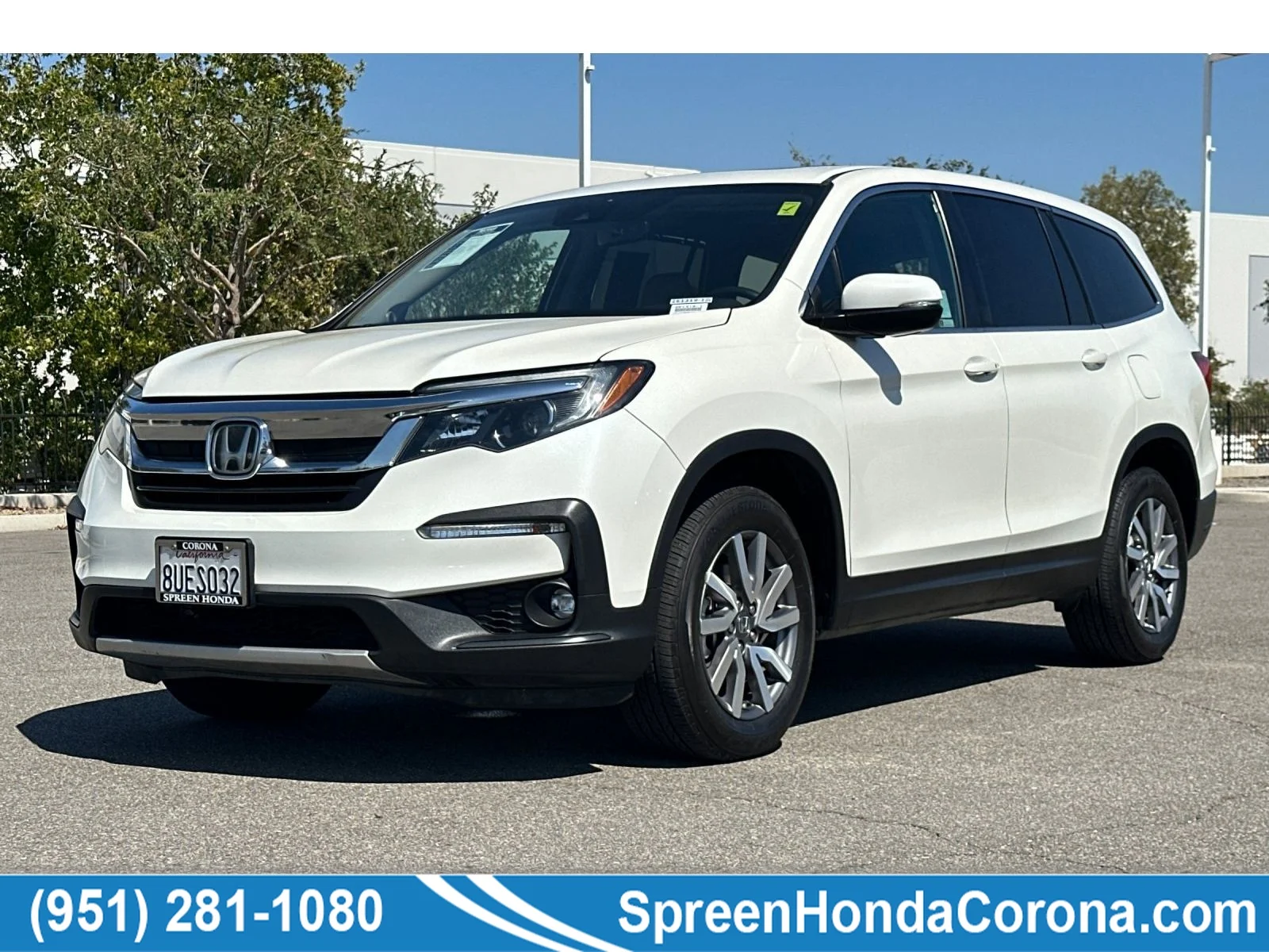 Used 2019 White Diamond Pearl Honda EX-L w/Navi & RES image 1