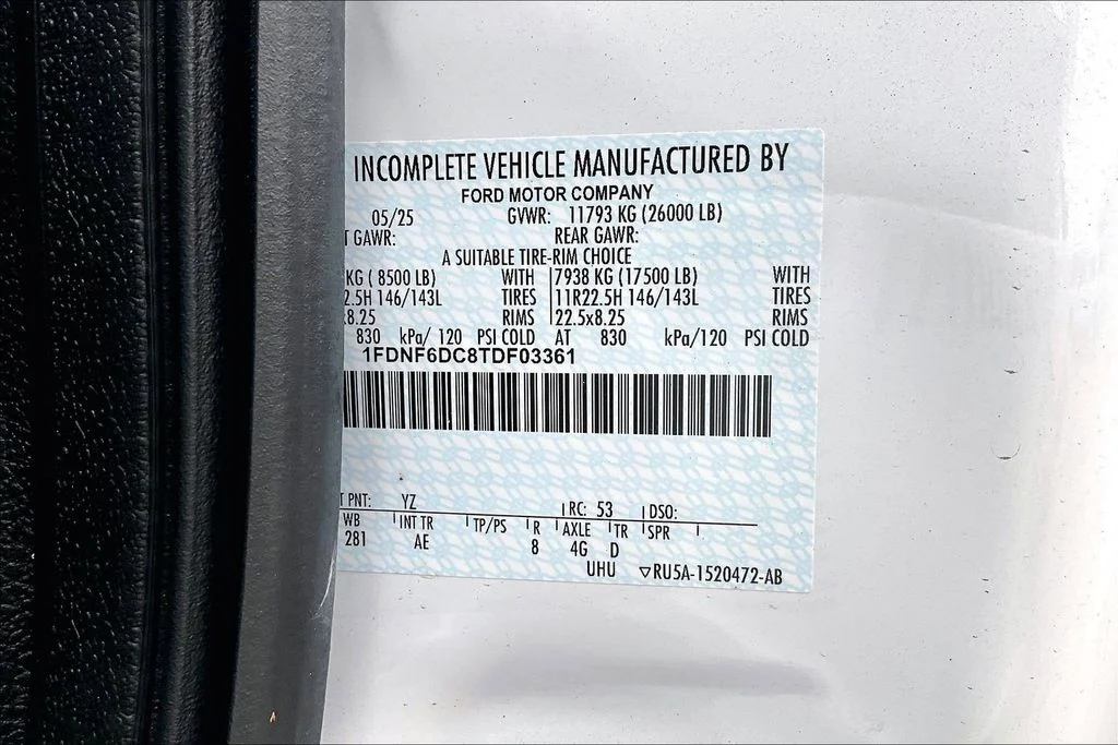 New 2026 Oxford White Ford F-650 Diesel Straight Frame image 8