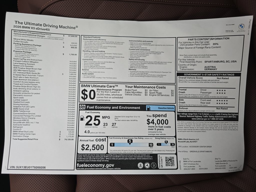 Certified Used 2026 Mineral White Metallic BMW sDrive40i image 26