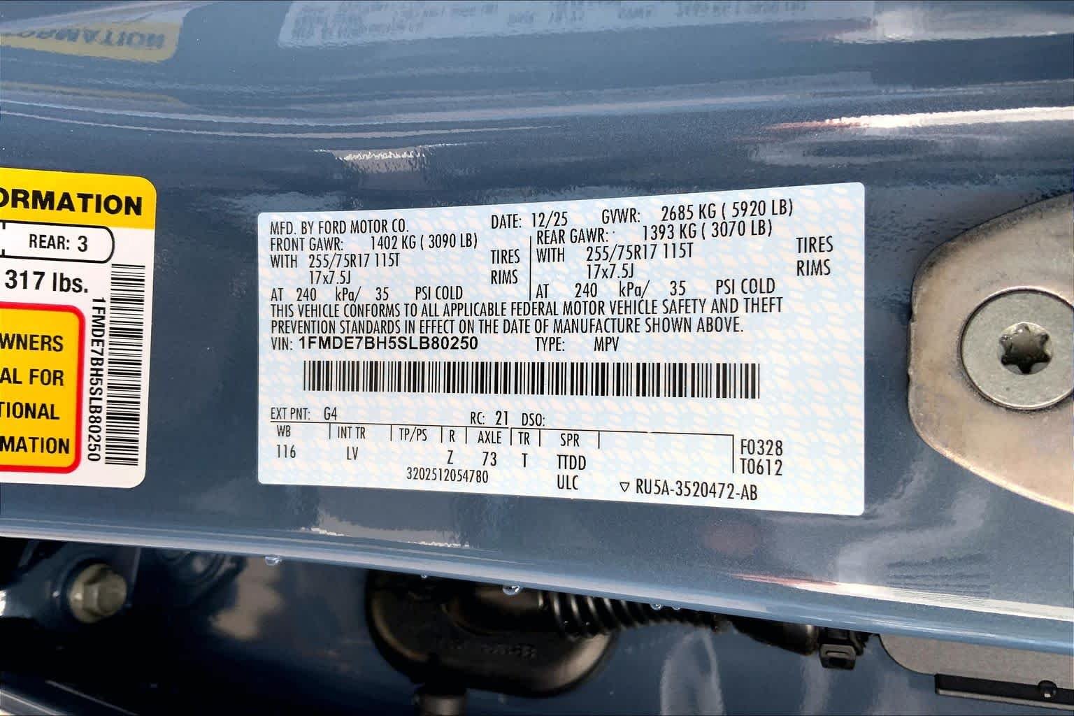 New 2025 Azure Gray Metallic Tri-Coat Ford Big Bend® image 16