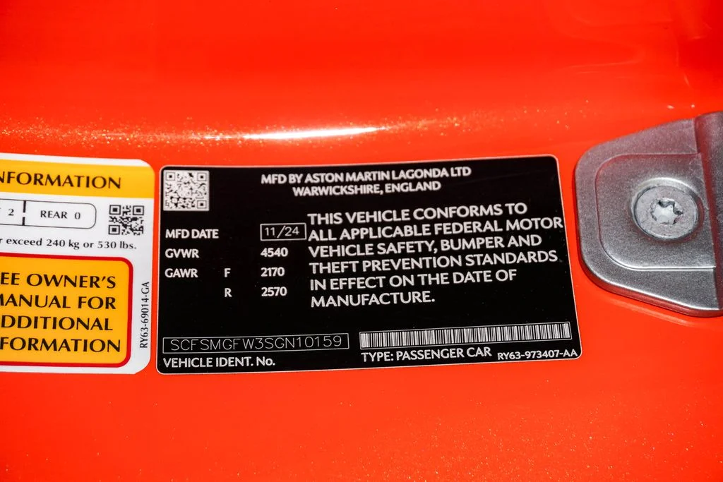 Used 2025 Synapse Orange Aston Martin Coupe image 34