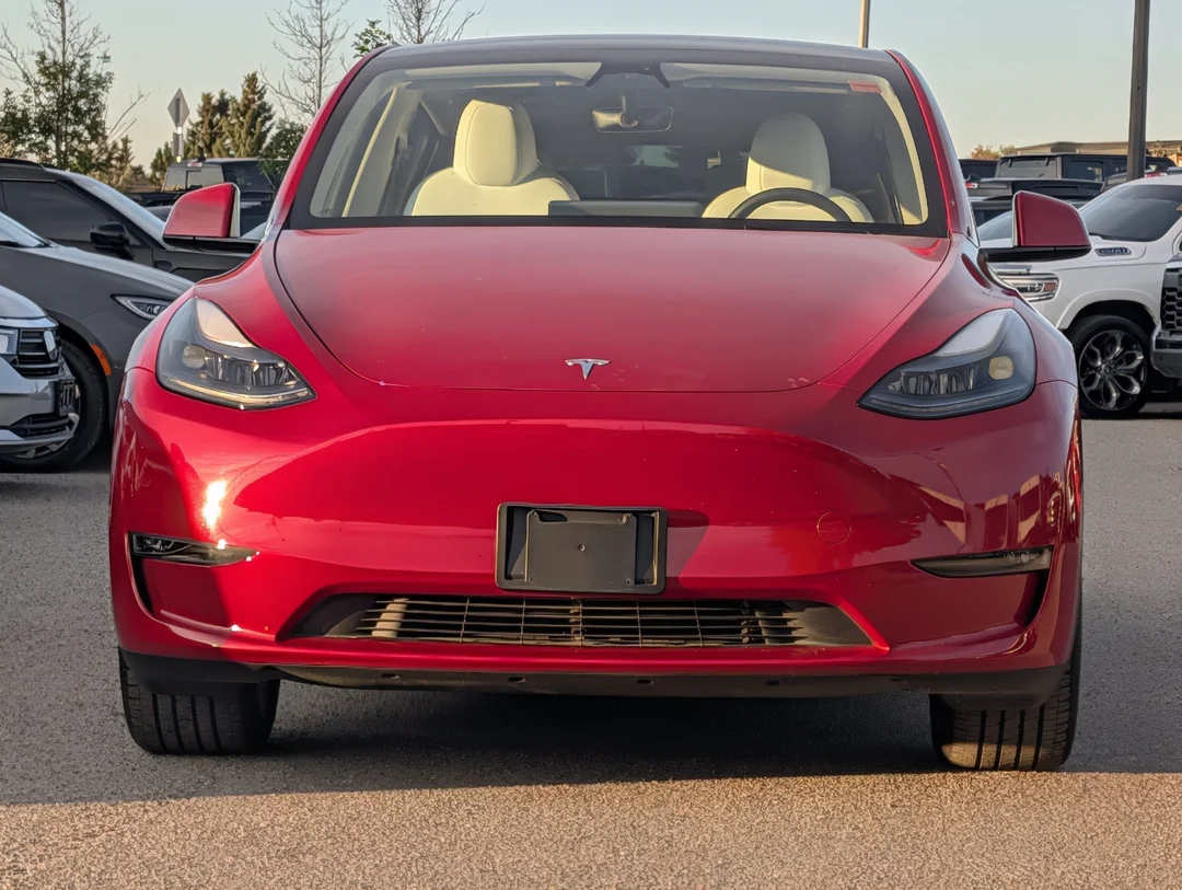 Certified Used 2023 Red Tesla Long Range AWD - Leather - Sunroof - FSD - Auto Steer & More image 3
