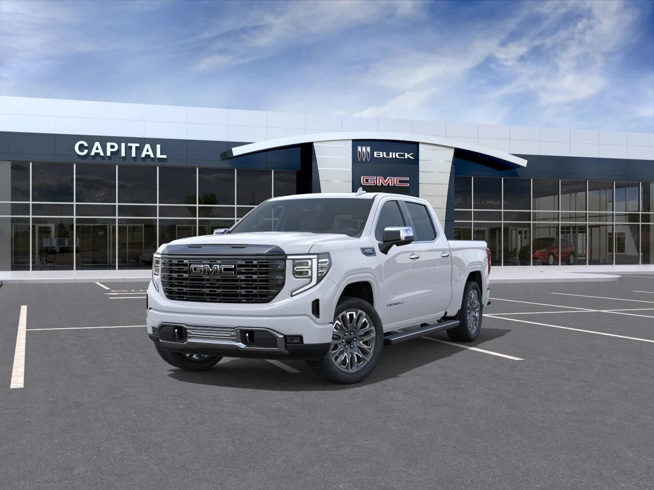 New 2026 GLACIER WHITE TRICOAT GMC Denali Ultimate image 8