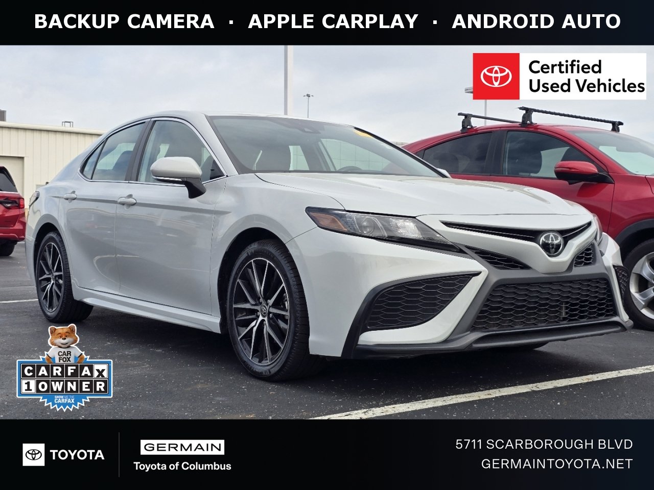 Certified Used 2023 White Toyota SE image 1