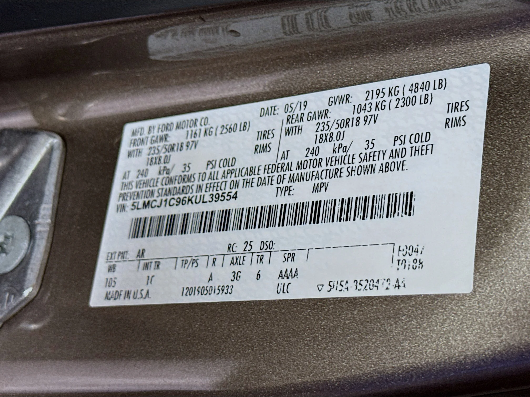 Used 2019 Iced Mocha Metallic Lincoln Standard image 36