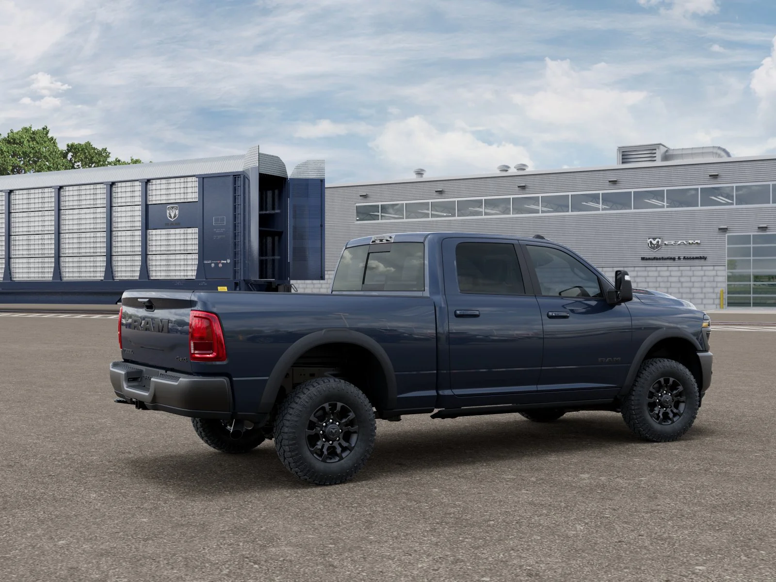 New 2026 Forged Blue Metallic Exterior Paint RAM REBEL image 2