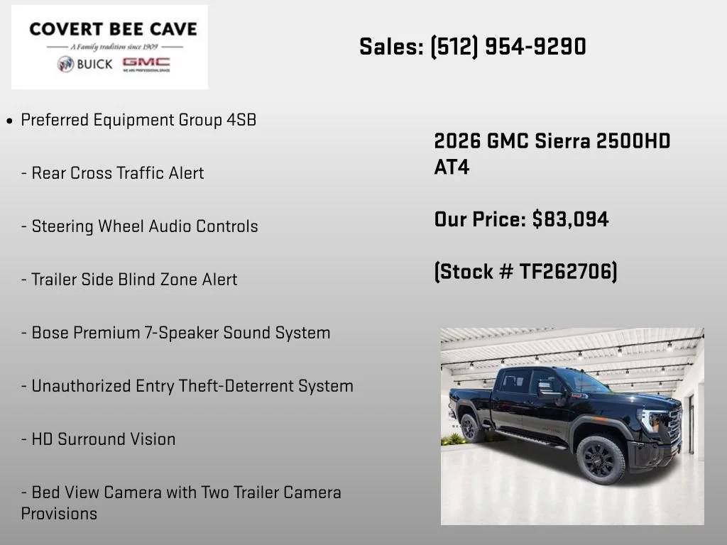 New 2026 Onyx Black GMC AT4 image 31