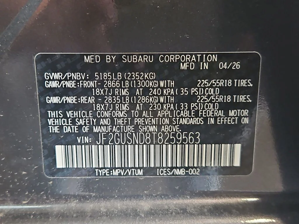New 2026 MAGNETITE GRAY PEARL Subaru Limited Hybrid image 46