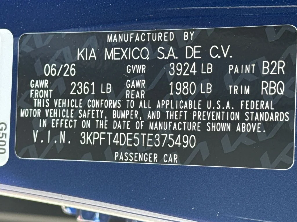 New 2026 Deep Sea Blue Kia LXS image 30