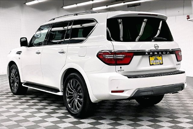 Used 2021 Aspen White Tricoat Nissan Platinum image 2