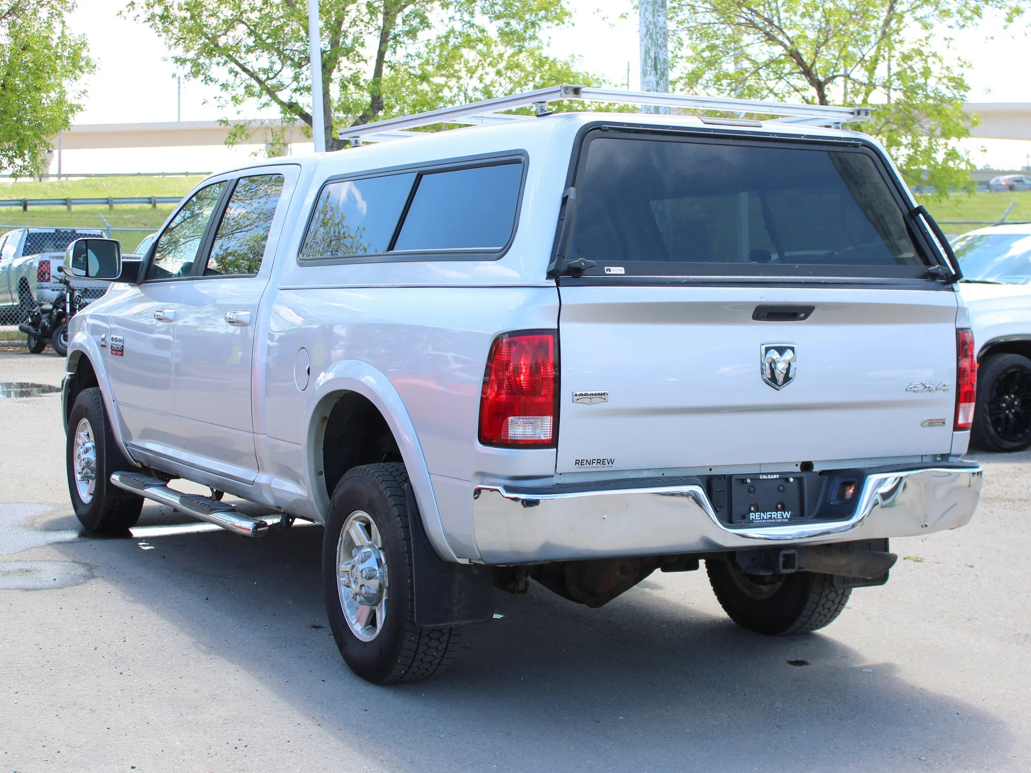 Used 2012 Silver RAM Laramie * Mechanic Special | Cummins | Heated Leather Seats | Canopy | Navigation image 12