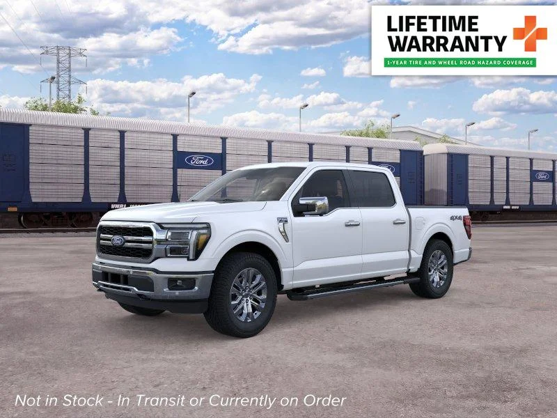New 2026 Star White Metallic Tri-Coat Ford LARIAT image 1