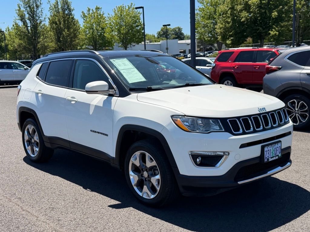 Used 2020 White Clearcoat Jeep Limited image 2