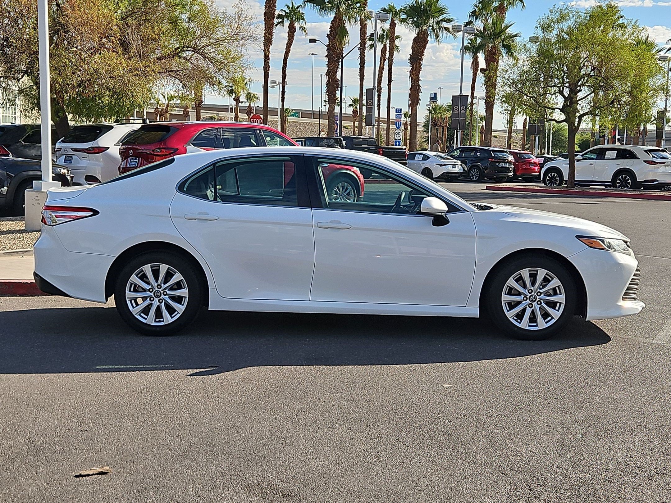 Used 2019 White Toyota LE image 6