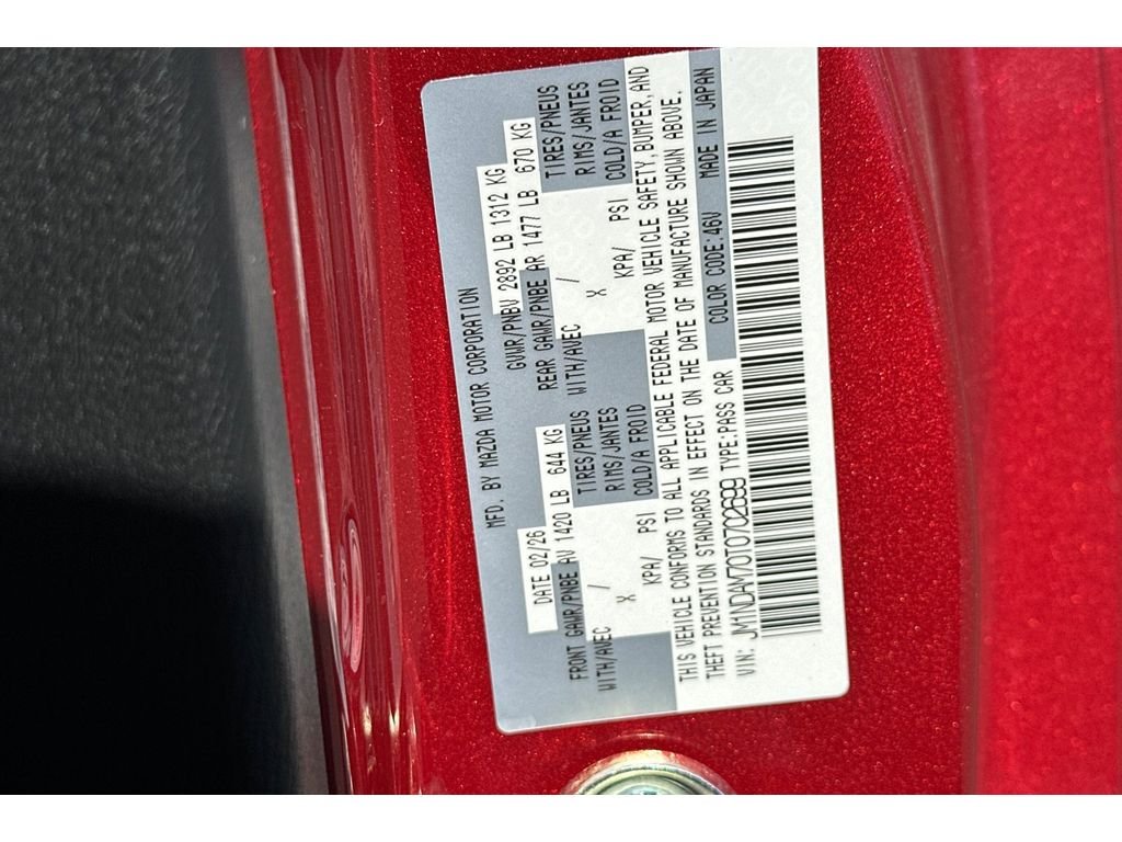 New 2026 Soul Red Crystal Metallic Mazda Grand Touring image 20