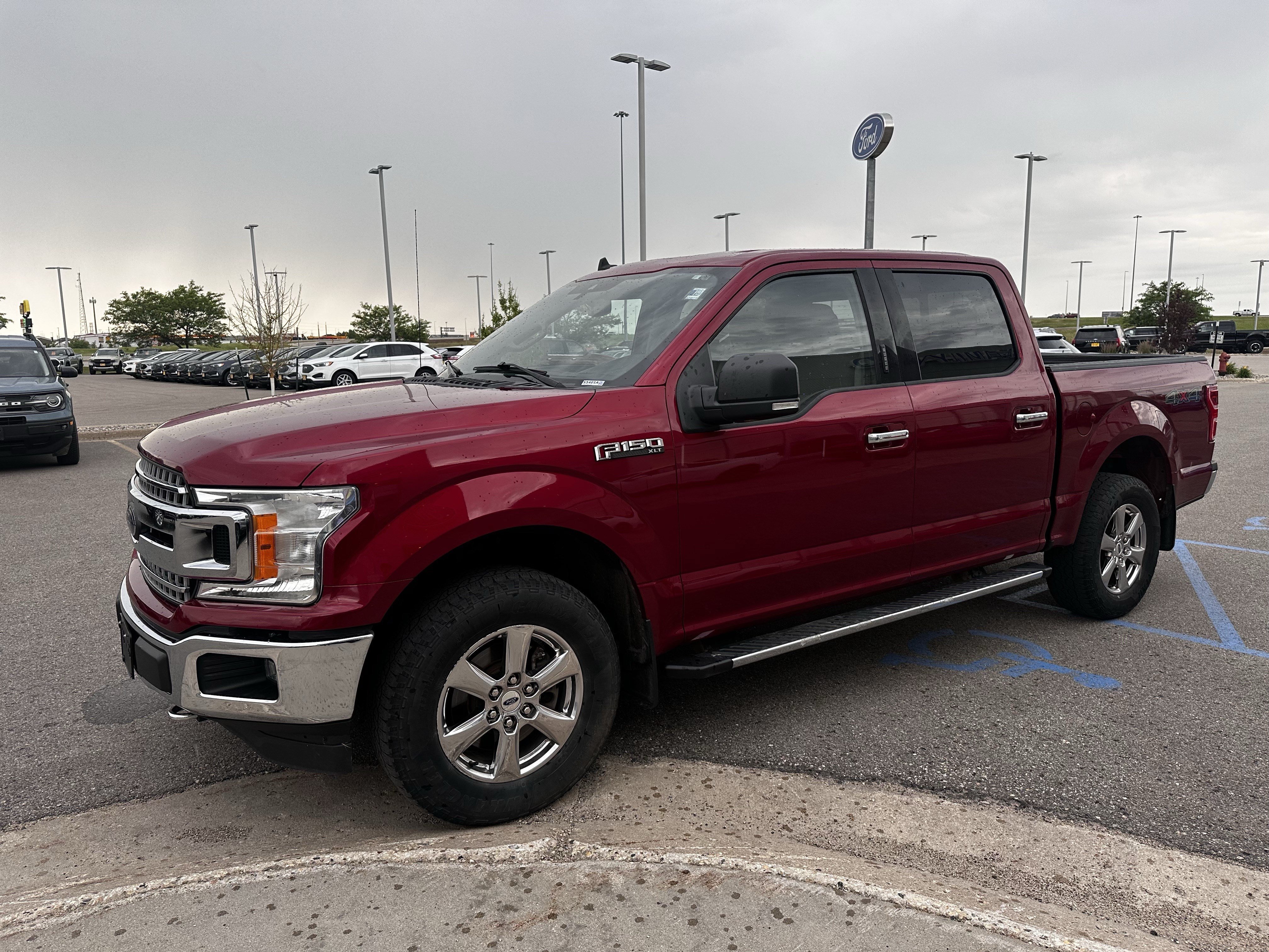 Used 2019 Ruby Red Metallic Tinted Clearcoat Ford XLT image 2