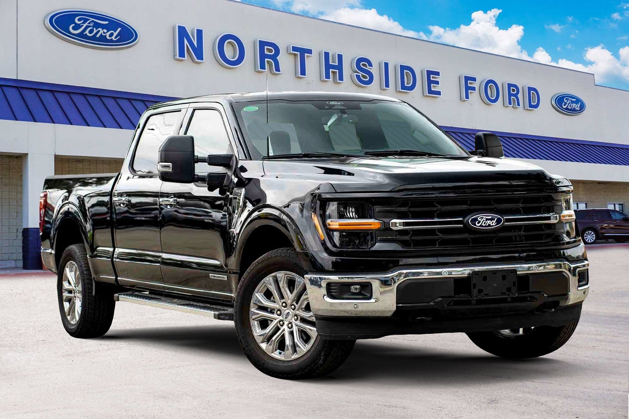 New 2025 Agate Black Metallic Ford XLT image 1
