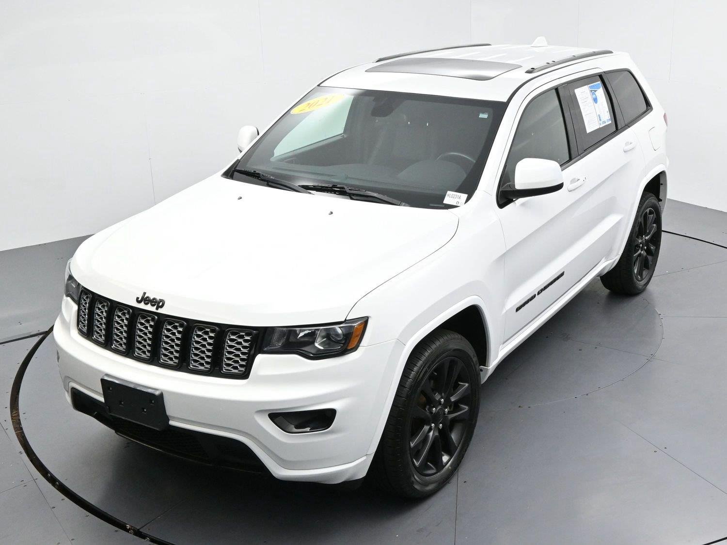 Used 2021 Bright White Clearcoat Jeep Laredo X image 42
