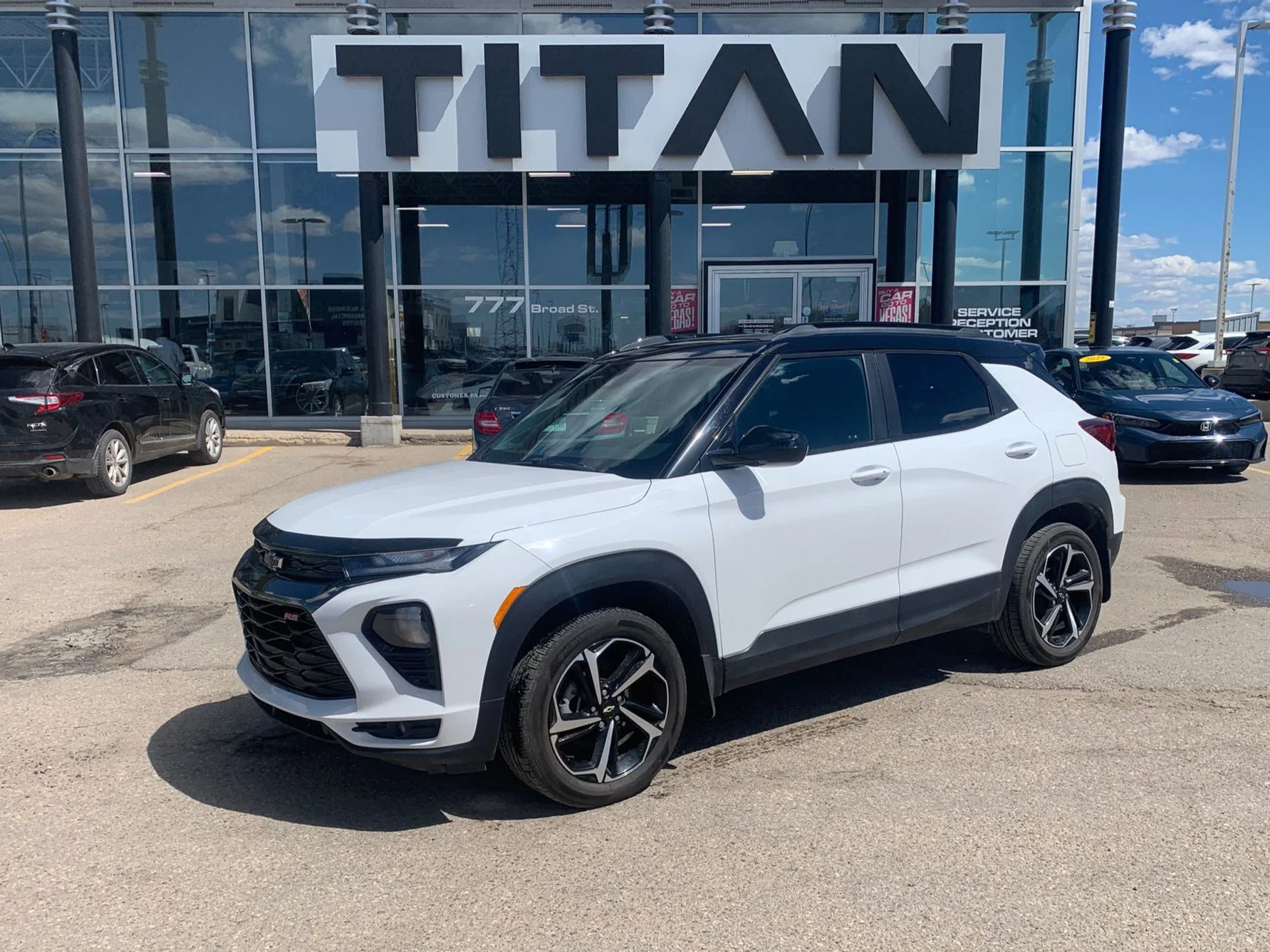 Certified Used 2022 White Chevrolet RS AWD*Remote Start | Htd Seats | Htd Wheel | Park Assist | Apple CarPlay | Blind Spot Detection image 2