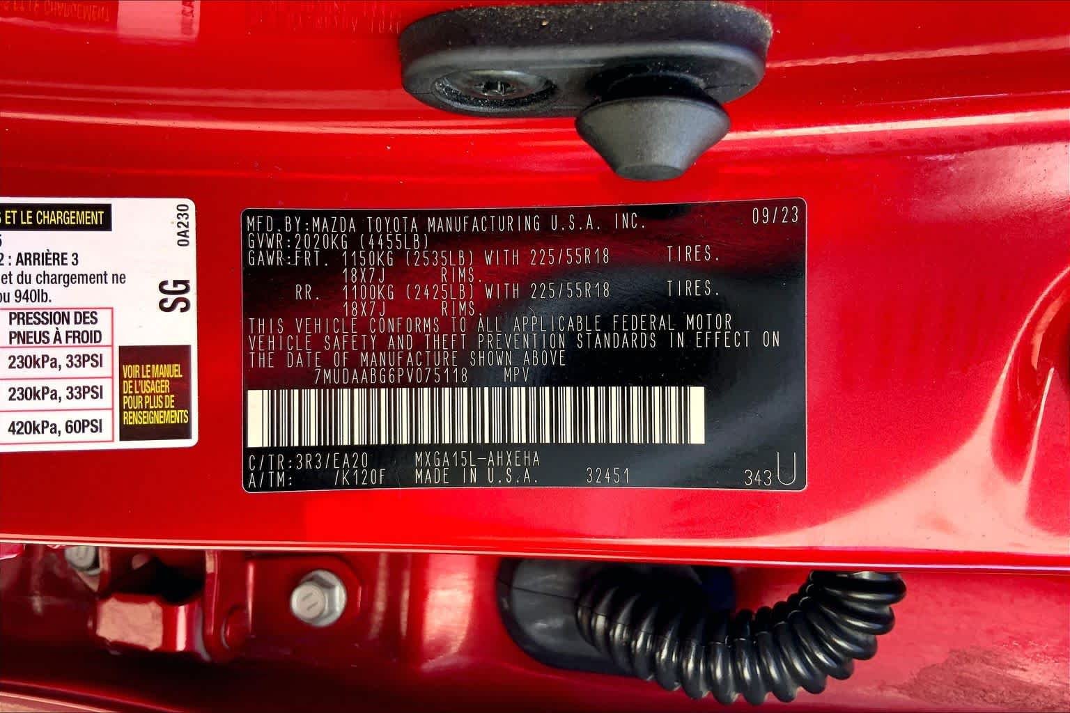 Used 2023 Barcelona Red Metallic Toyota XLE image 36