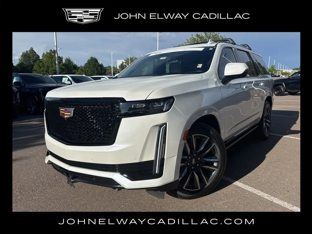 Certified Used 2023 Crystal White Tricoat Cadillac Sport image 1