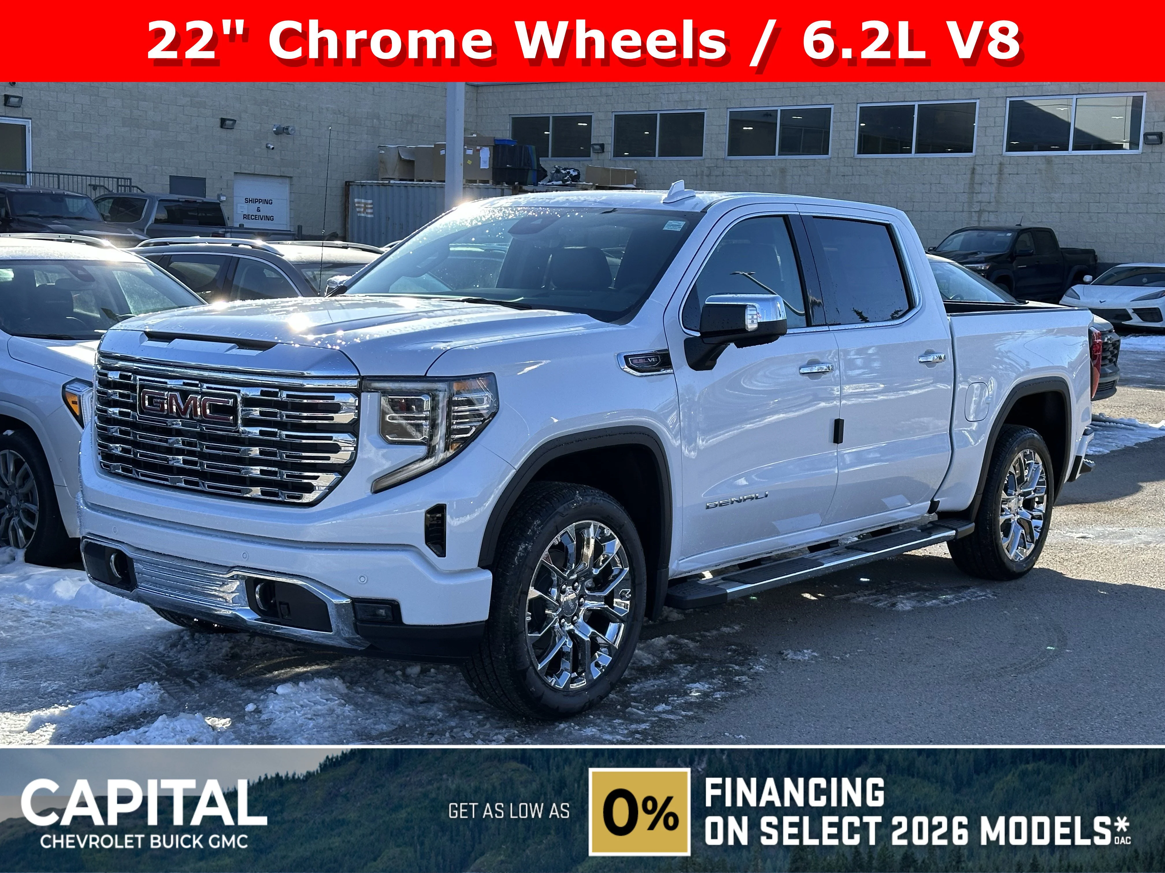 New 2026 Glacier White Tricoat GMC Denali image 1